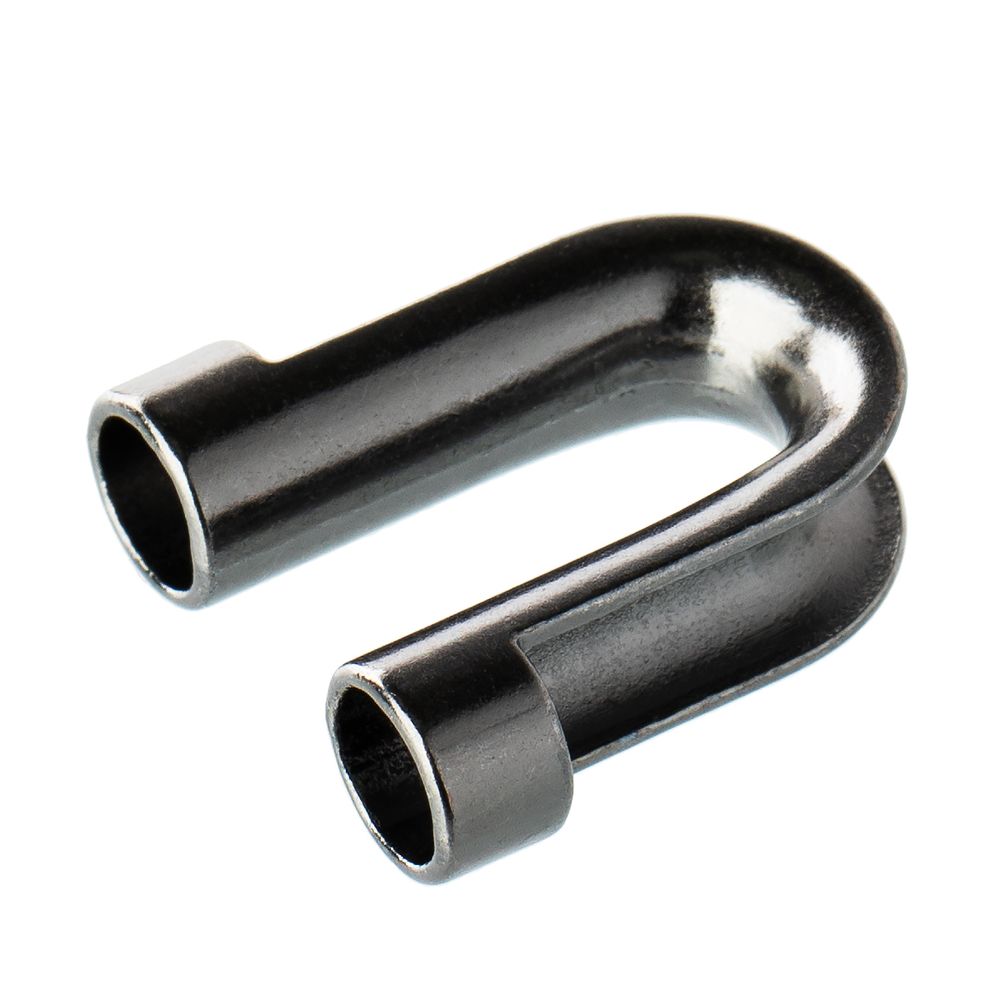 Наконечник для шнура металл 21х20 мм, 20 шт, №06 под черный никель, Gamma GB 1657