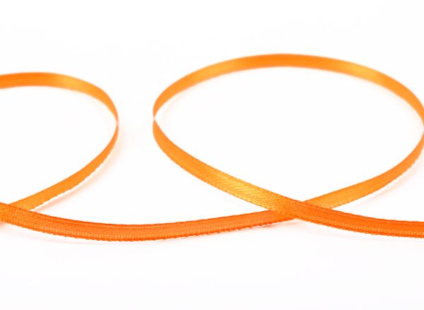 Лента атласная 2-сторонняя 3.0 мм / 91.4±2 метра, 021 оранжевый, Gamma AL-3P