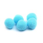 Помпоны ⌀15-18мм 20 шт/ упак. (12 голубой), AR079