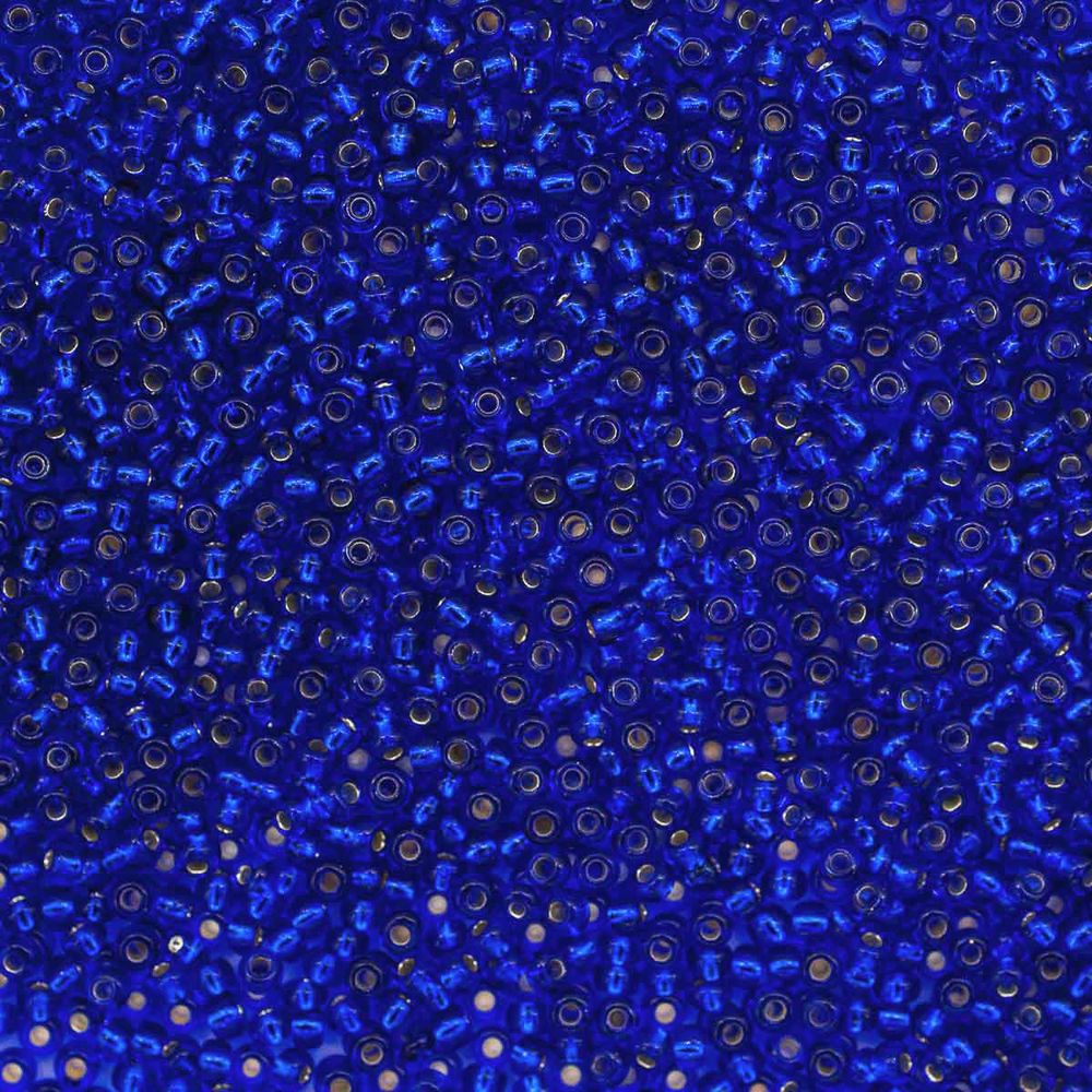 Бисер Preciosa прозрачный с сереб. центр. 10/0 (37080), круг. отв., 500гр