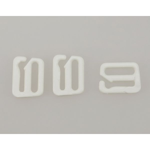 Крючки для бюстгальтера металл 10.0 мм, 004 приглушенный белый, Arta, 50 шт