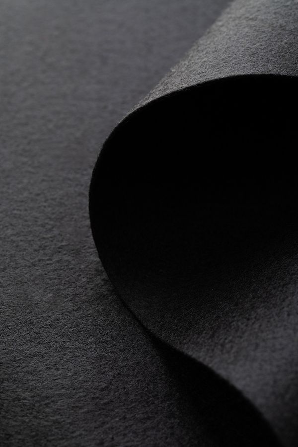 Фетр листовой мягкий 1.0 мм, 33х53 см, RN31 черный, Gamma FKR10-33/53