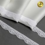 Кружево эластичное (стрейч) 15 мм TBY.8031, цв.01 белый, 5 метров, Kruzhevo