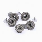 Пуговицы джинсовые ⌀15 мм, фиксированная ножка, сталь, античная медь, 100 шт