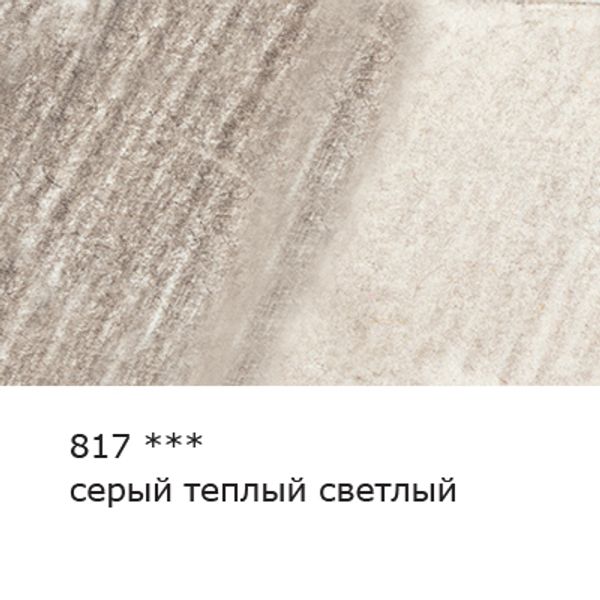 Карандаш акварельный художественный заточенный, 6 шт, 817 Серый теплый светлый (Warm gray light), Vista-Artista Gallery VGWP