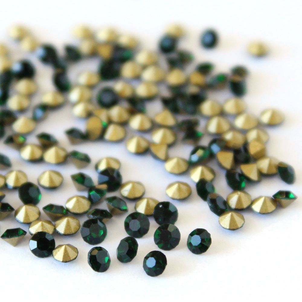 Стразы конусовидные риволи 2,5мм, ss8, 432 штук (стекло) (205)