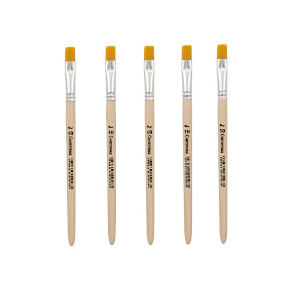 Кисть синтетика плоская прямая №10