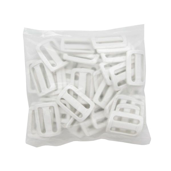 Пряжка, ПА, цветная, 30 мм (1000 белый), 50 шт