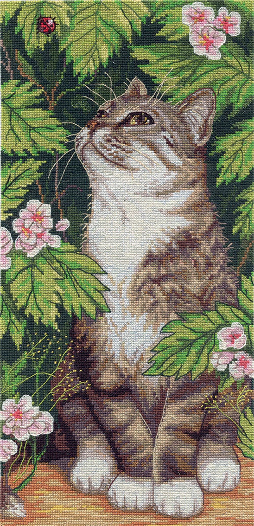 Набор для вышивания нитками Panna, Наблюдатель, 17х35 см