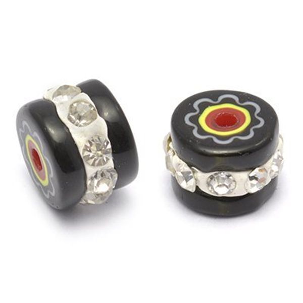 Бусины пластик ⌀10 мм, in ⌀1 мм, цв. 5, 2 шт, Tesoro