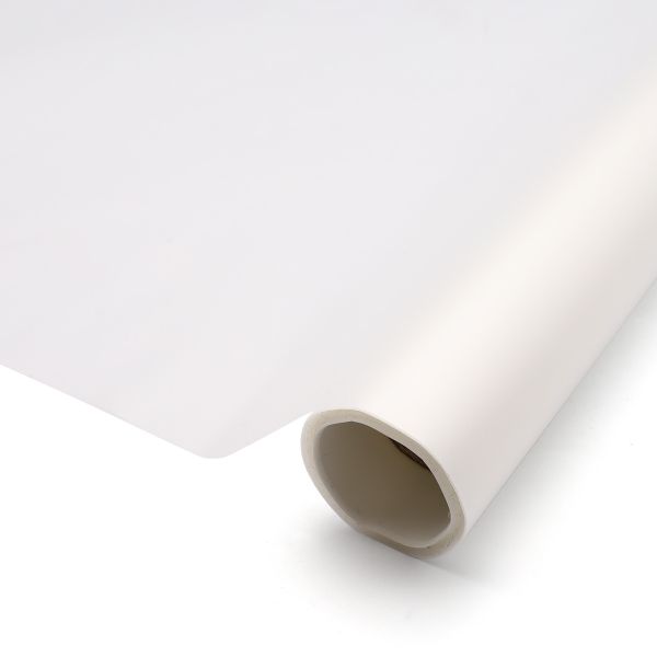 Матовая пленка на втулке однотонная белая 50 мкр, 60см / 9,14м ±5%, ПМД0036