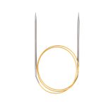 Спицы круговые ⌀3.5 мм, 80 см, с металлическим тросиком, Alpina SIL-80