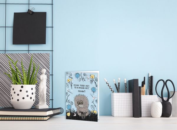 Алмазная (кристальная) мозаика Фрея CMF-ALVO-515, открытка Без тебя - нет меня, 13.5х20 см