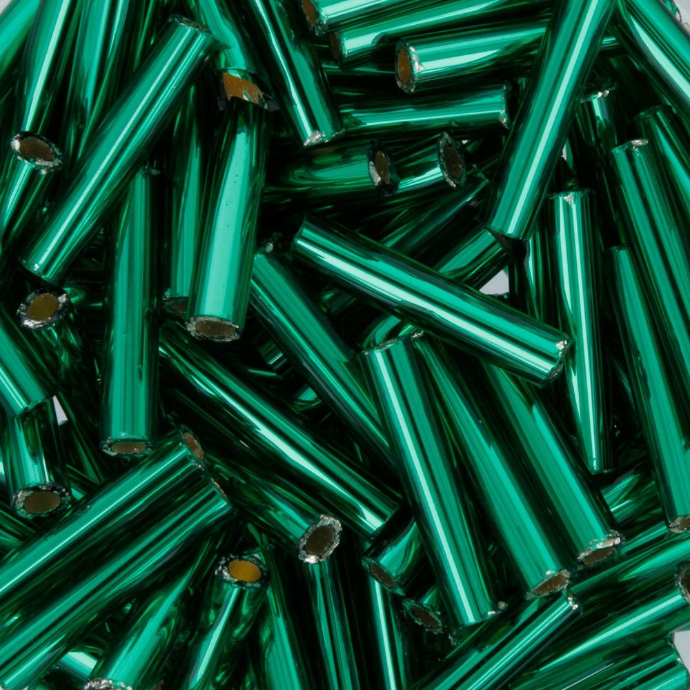 Бисер Toho Bugle 3 (9 мм), 25 г (5х5 г), 0036 яр.зеленый