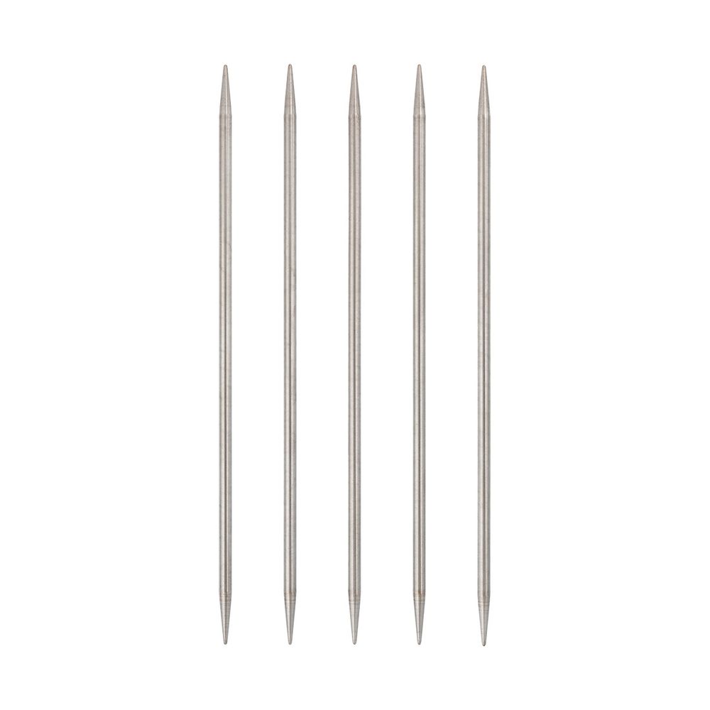 Спицы чулочные металл ⌀4.5 мм, 20 см, 5 шт, никель, Visantia VTS-5