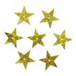 Пайетки фигурные звездочки 20 мм, упак. 10 гр, Астра, А20 золото голограмма, уп.10 шт