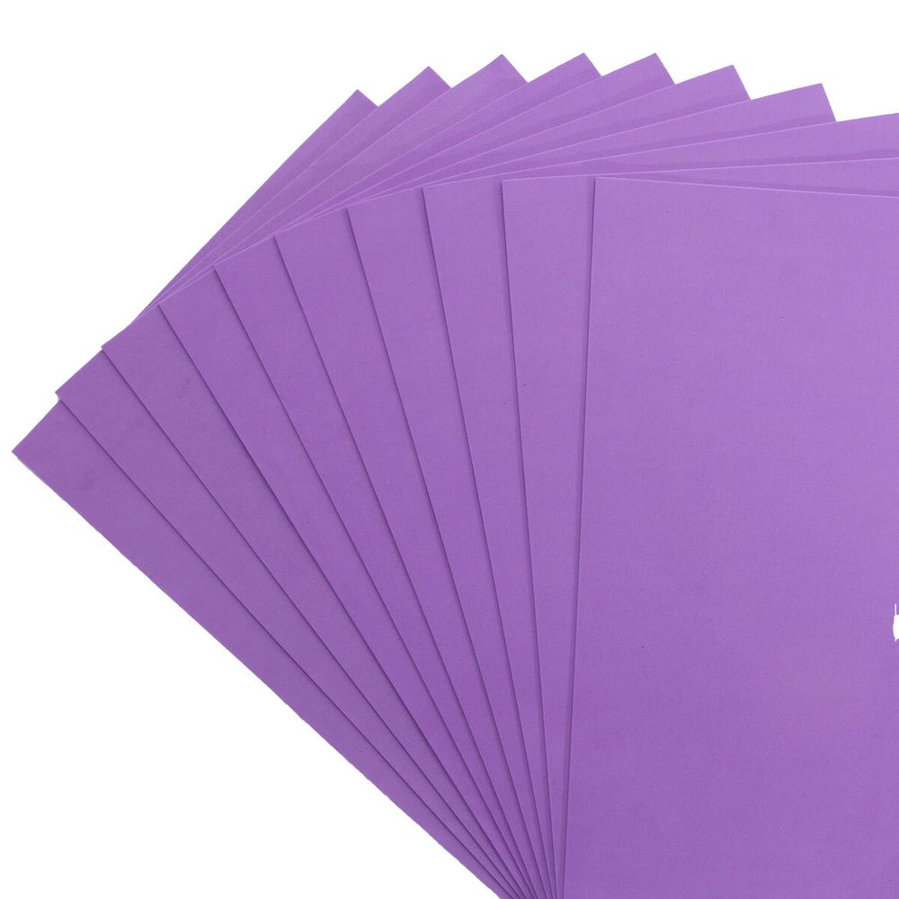 Фоамиран EVA-1010, 10 шт, 20х30 см, 1 мм., Astra&Craft (ZK-031/BK021 сиреневый)