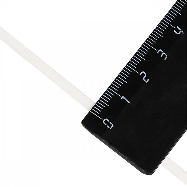 Резинка силиконовая (лента) 3.0 мм / 10 метров, толщ. 0.24.0 мм, блестящая, 38002