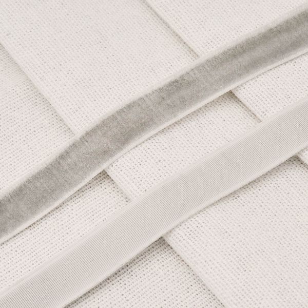 Лента бархатная (тесьма) 12.0 мм / 32.9±2 метров, 0081-1211, 182 серый