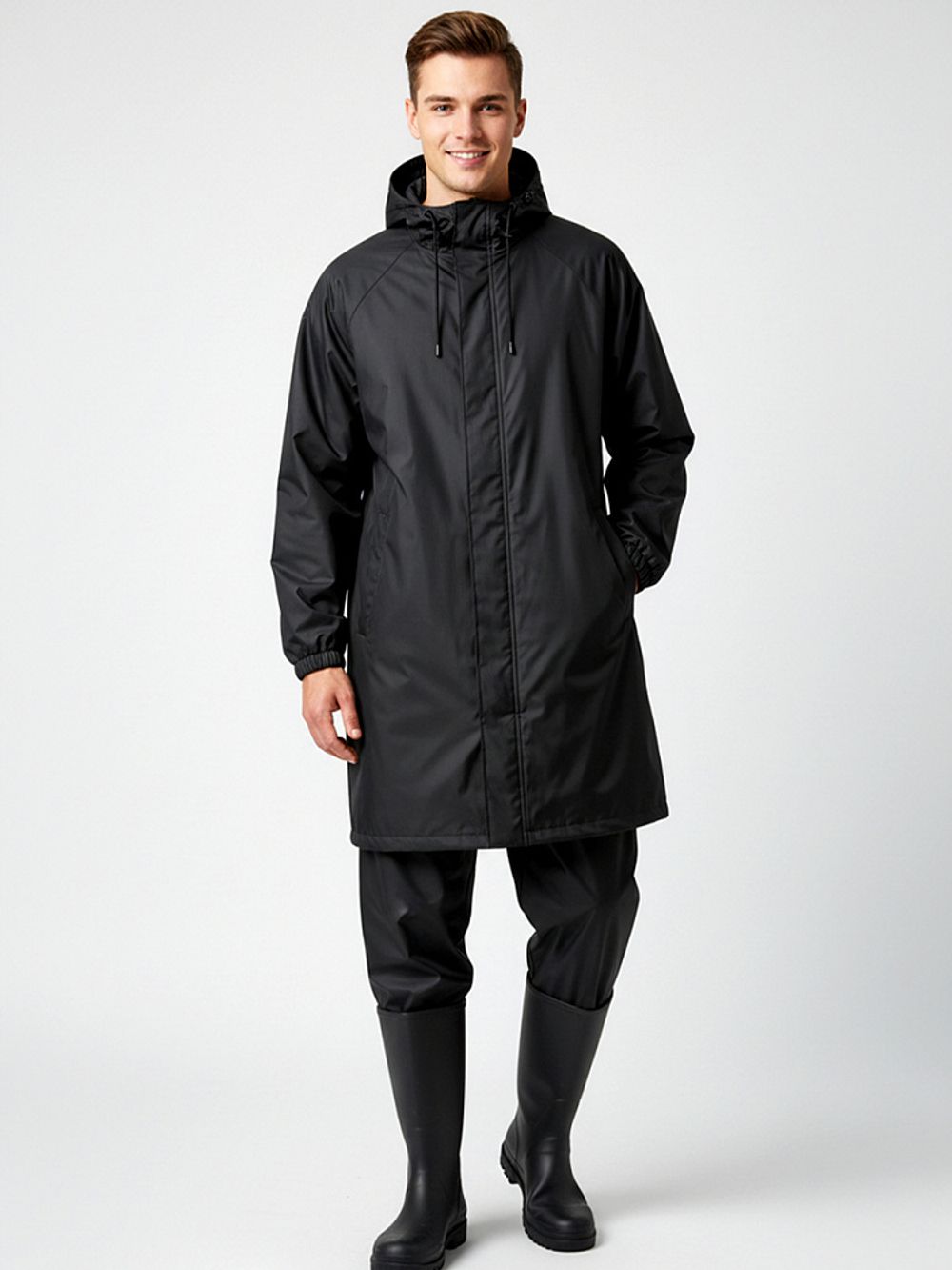 Оксфорд 200D PU1000 78 г/м², 150 см / 10 метров, ОКС.TBY200D.S580.10, S580 черный