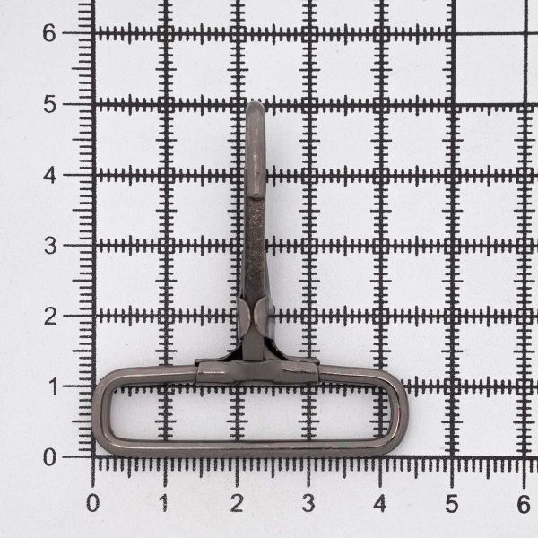 Карабин металл 40 мм (50х44 мм), бл.никель, 20 шт