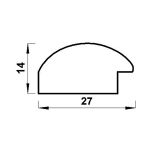 Рамка для картины (фото) пластик с оргстеклом 40х60 см, черный, Gamma ПРК-22
