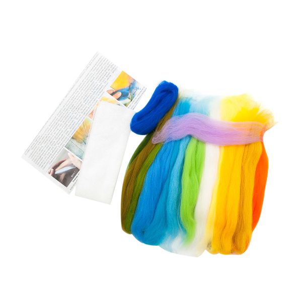 Набор для валяния (живопись цветной шерстью) 