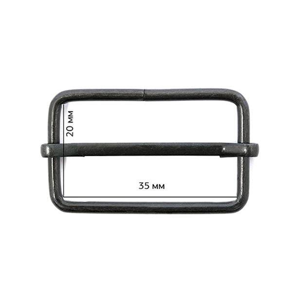 Шлевка металл 35х20х2.5 мм, TSW цв. оксид уп. 500 шт