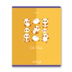 Тетрадь ученическая общая A5 60 л. на скобе 65 г/м², белизна 100% 10 шт клетка, 01518 Милая панда, Светоч Т70