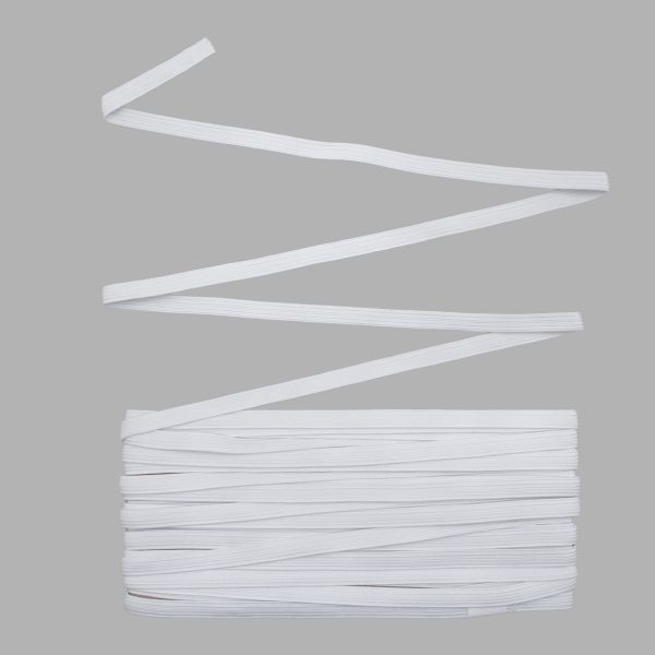 Резинка бельевая (стандартная) 7.0 мм / 10 метров, белый