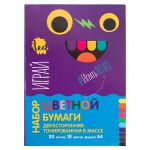 Бумага цветная тонированная в массе A4 21х29.7 см, 20 л. 10 цв, Лео LPCP-02