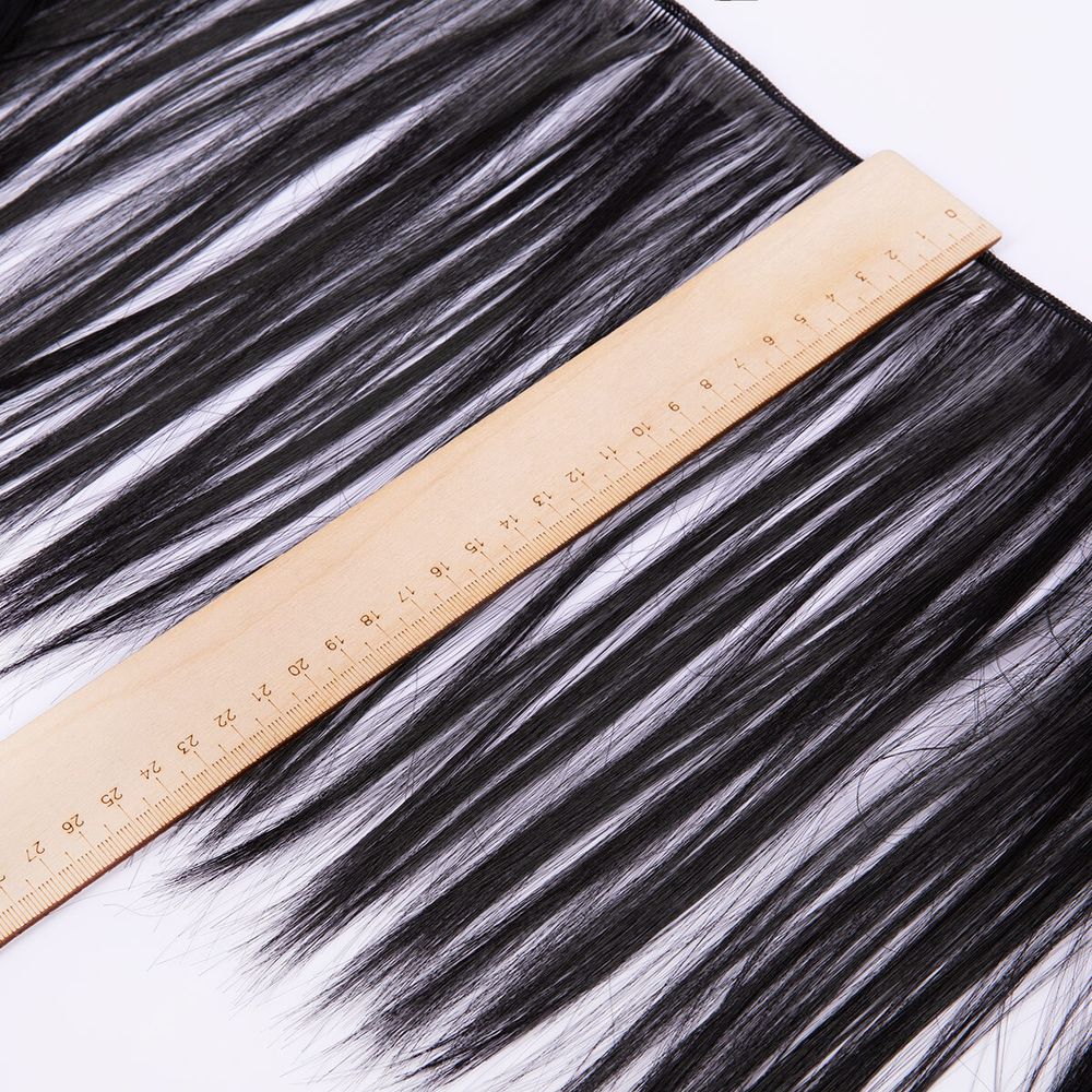 Трессы для кукол 25 см, 100 см, 34 г, 06 черный, HobbyBe HAR-3