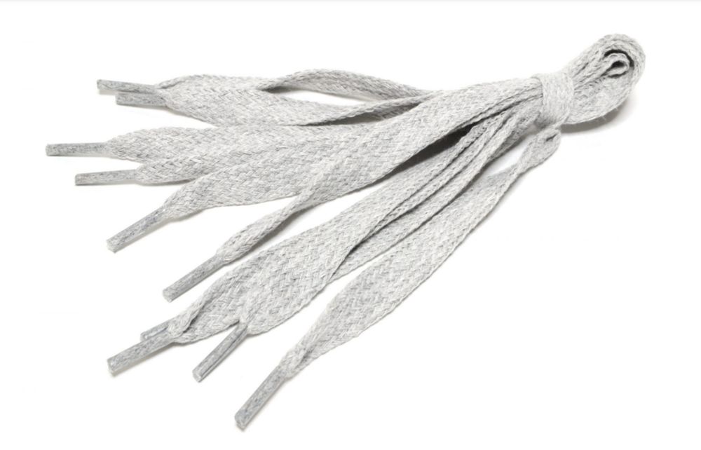 Шнурки хлопковые 10 мм, 120 см, 1 пар(a), №05 св.серый, Gamma ХБ-401/10