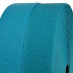 Лента контактная липучка (велкро) пришивная 50 мм / 25 метров, F189 (183) бирюза, /пара/, кач."B" /TOS/