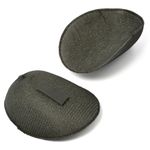 Плечевые накладки (подплечники) реглан на липучке 125х175х25 мм, РК25 черный, 50 пар