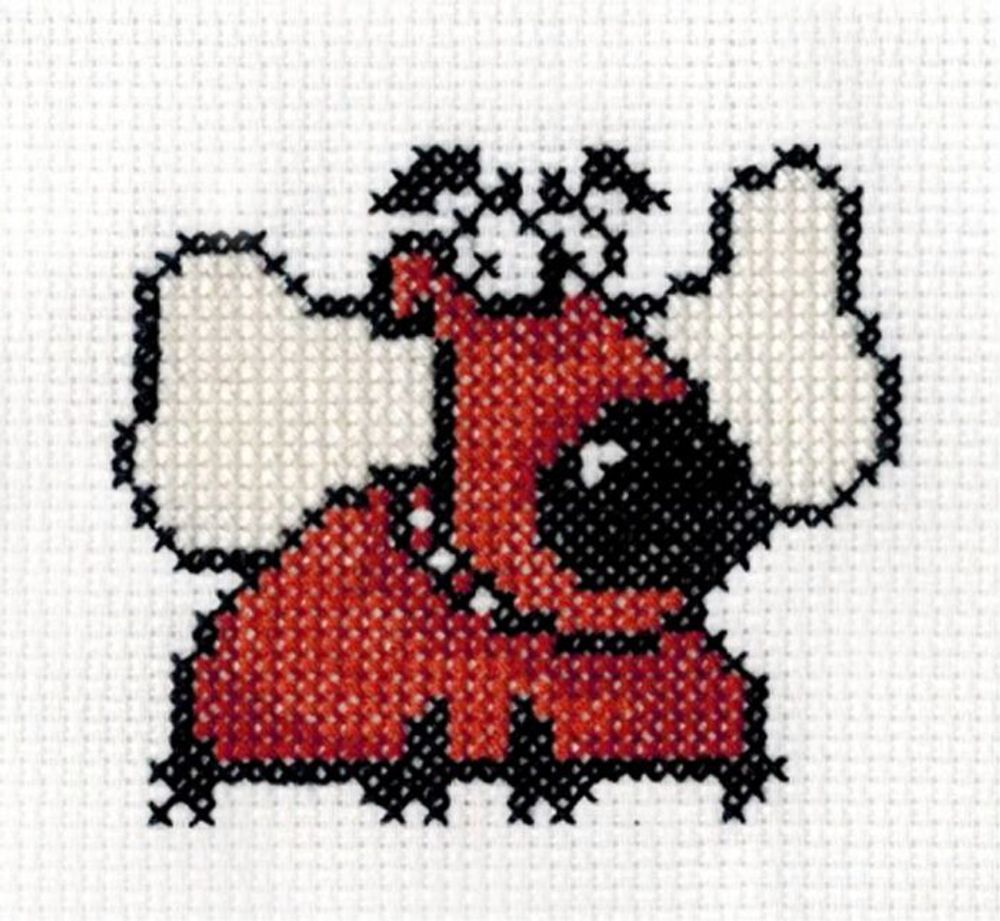 Набор для вышивания нитками Нитекс, Джек 8х7 см