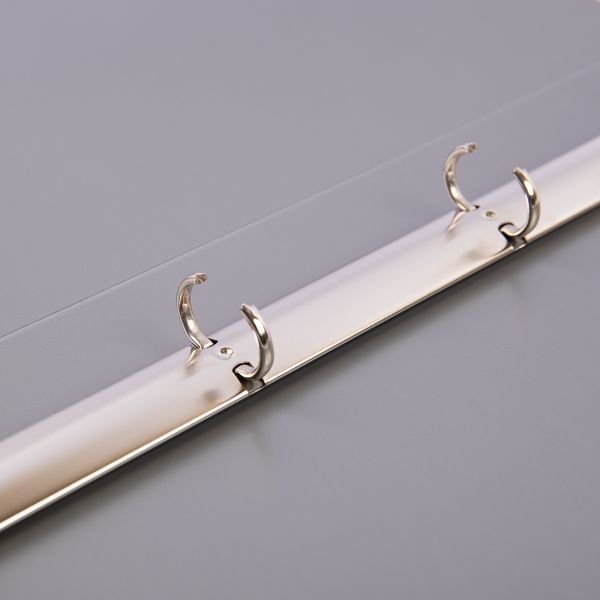 Папка на 4 О-кольцах A4 700 мкм 25 мм, 4 шт, d-17 мм, серебряный new EC211400129, Expert Complete