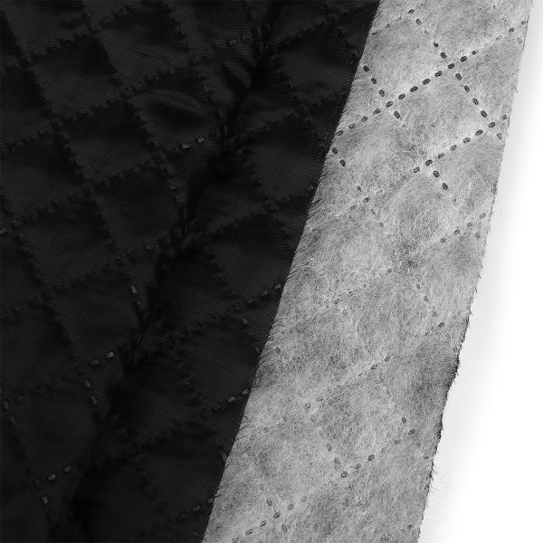 Термостежка Подкладка 100г/м², шир.150см, 170Т №0124/3070, рис.№4-1 клетка 2см, цв.черный Синтепон 50м