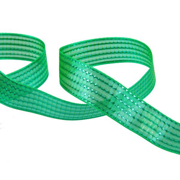 Лента металлизированная Стрела 25±2 мм / 25±0.5 метров, зеленый / green, Blitz