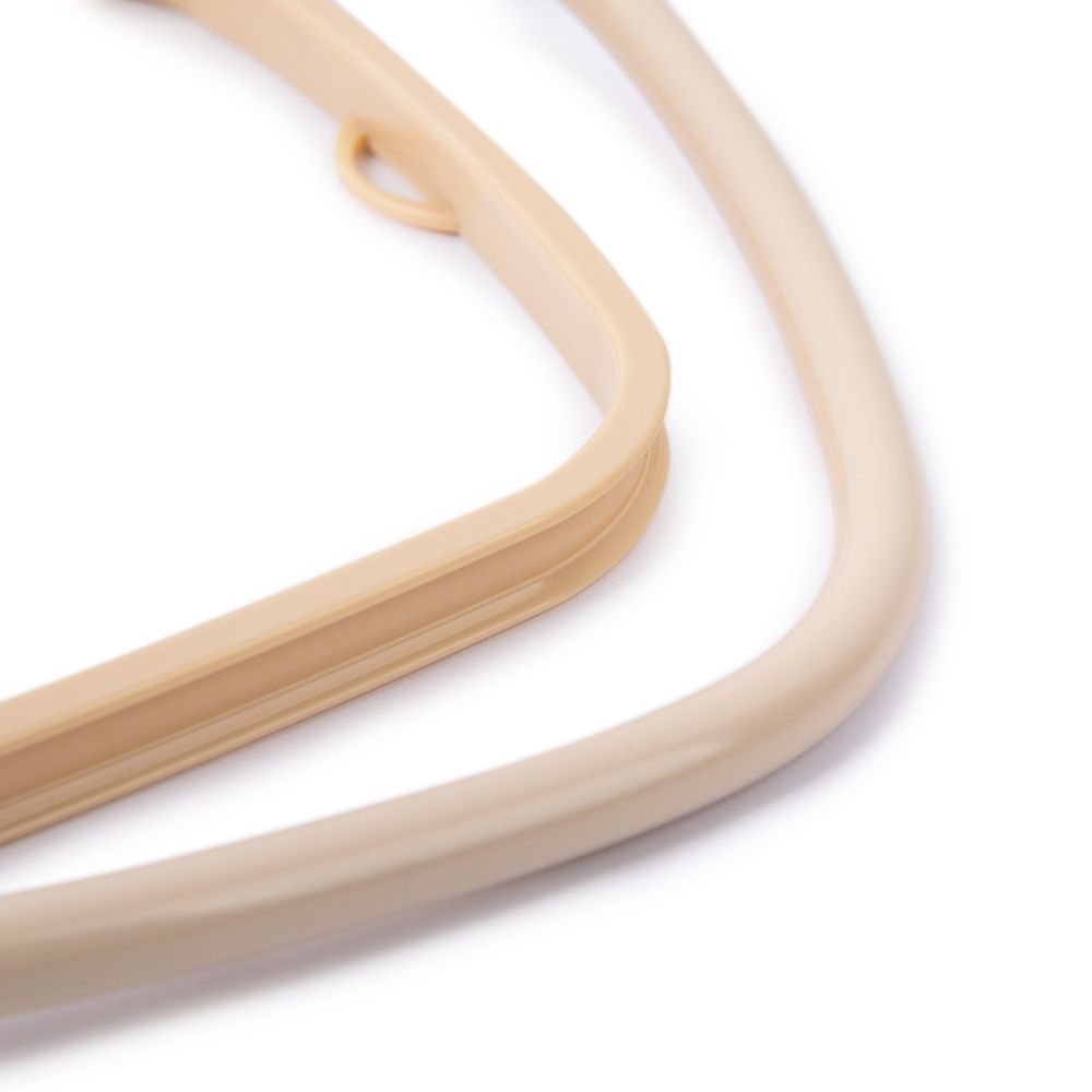 Пяльцы-рамка прямоугольные пластик 155х195 мм, 1 шт, 01 кремовый, Gamma ПКБ-2