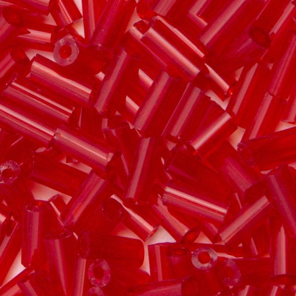 Стеклярус Astra&Craft 5 мм, 150 г (10х15 г), цв. 5 красный прозрачный