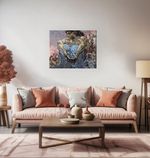 Картина по номерам Фрея GTG-PNB/PL-201, По мотивам картины Врубеля М. А. «Демон (сидящий)». 1890. Фрагмент, 50х40 см