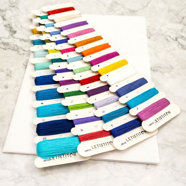 Набор для вышивания нитками LetiStitch L9911, Морская жизнь 26х32см