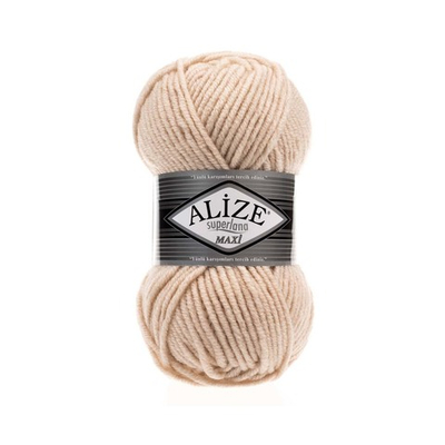 Пряжа Alize (Ализе) Superlana Maxi / уп.5 мот. по 100 г, 100м, 310 шампань А
