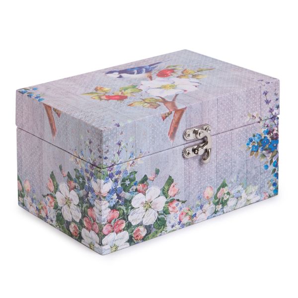 Шкатулка декоративная сундучок 18х12х10 см, 015 Весенний цвет, Gamma DBK-010