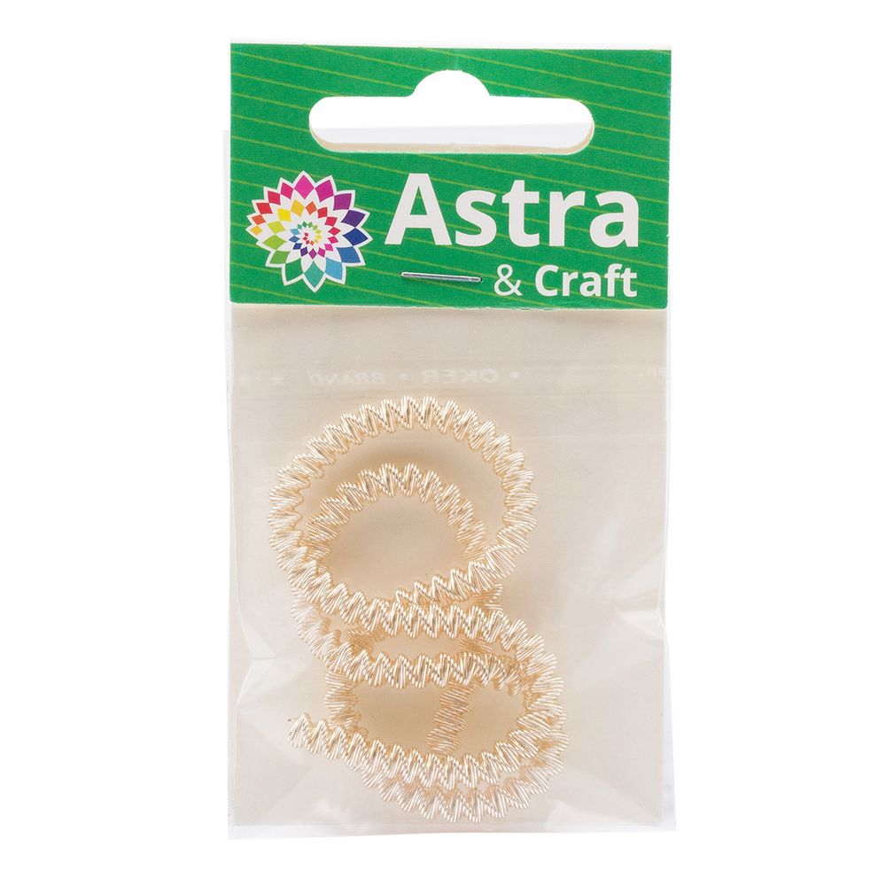 Трунцал зигзаг Светлое золото 4 мм, 5±0.1 грамм, ТЗ002НН4