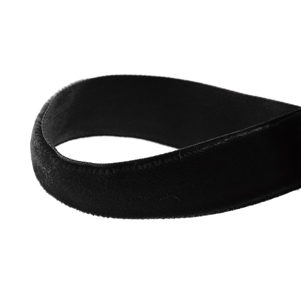 Лента бархатная (тесьма) 20.0 мм / 10±0.5 метров, рис. 8319, цв.20 черный