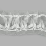 Лента (тесьма) шторная: сборка вафельная (1:2.5) 45 мм / 50 метров, (1 ряд петель, 2 шнура), прозрачный, 9С742ПЭ-Р9004