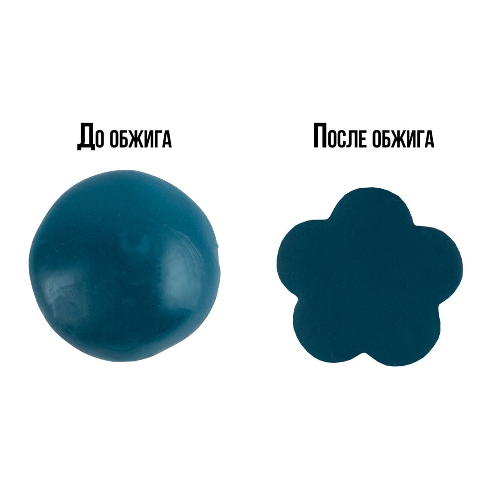 Полимерная глина 52 г, 1074 лазурно-синий, Craft&Clay CCH