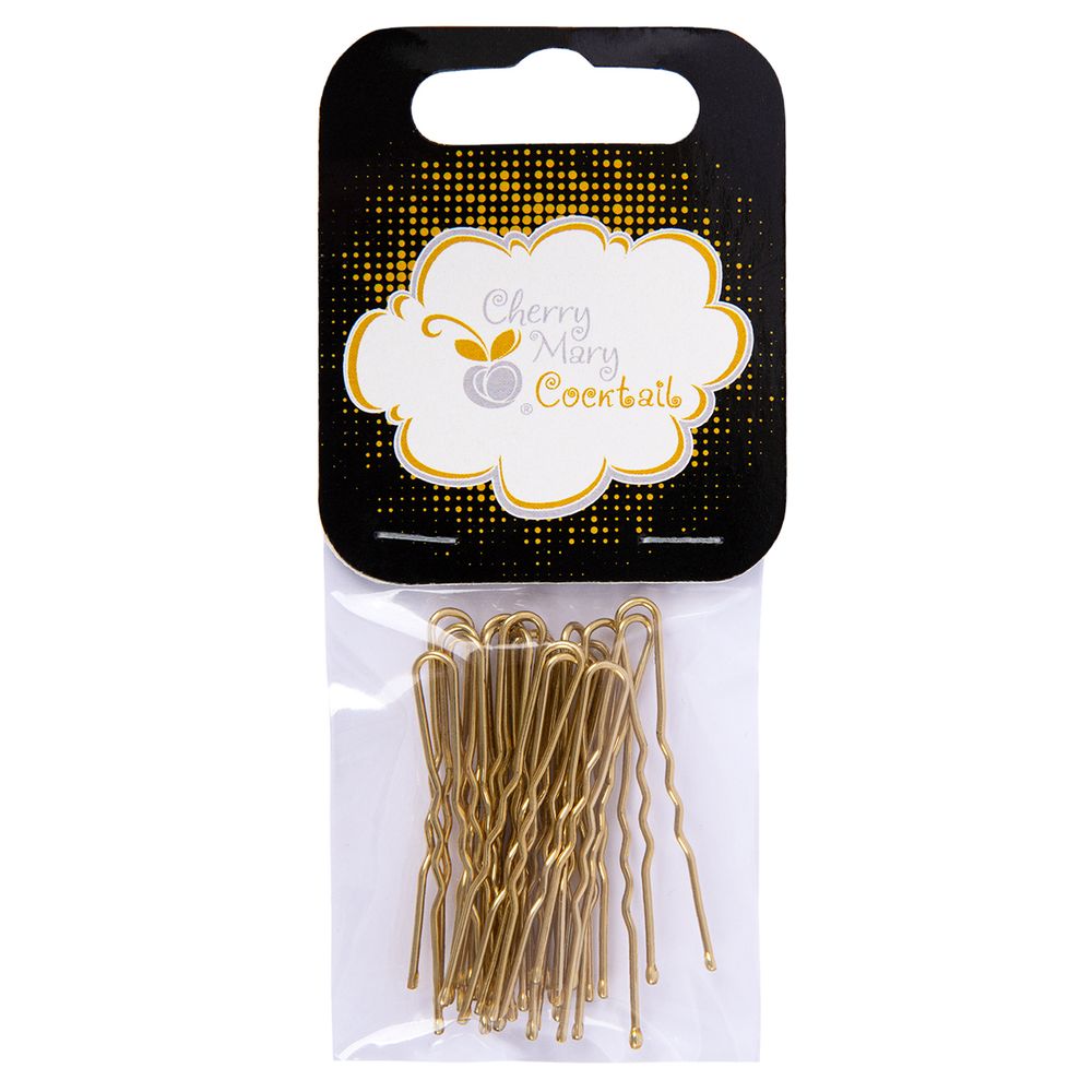 Набор шпилек для волос 4.5 см, 100 шт (5х20 шт), №03 золото, Cherry Mary VZ07029